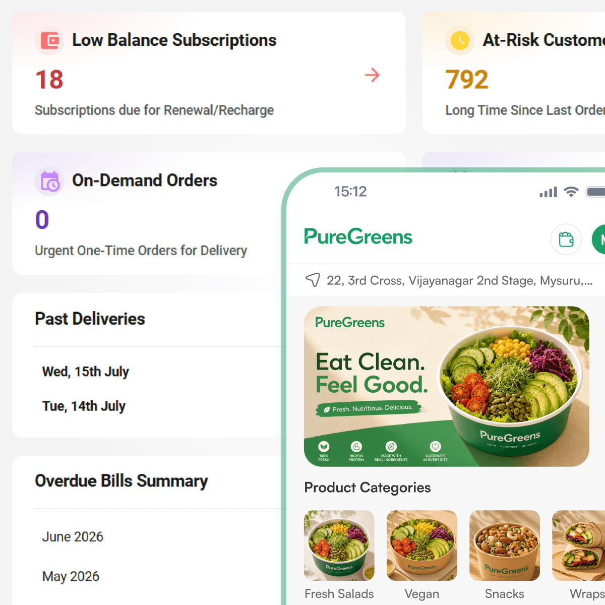 Rekart salad subscription operations
