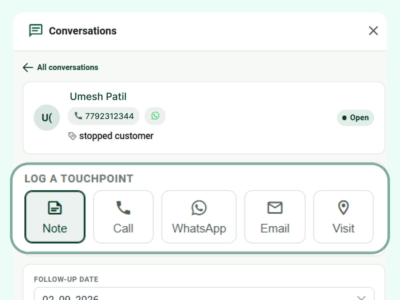 Communication Log