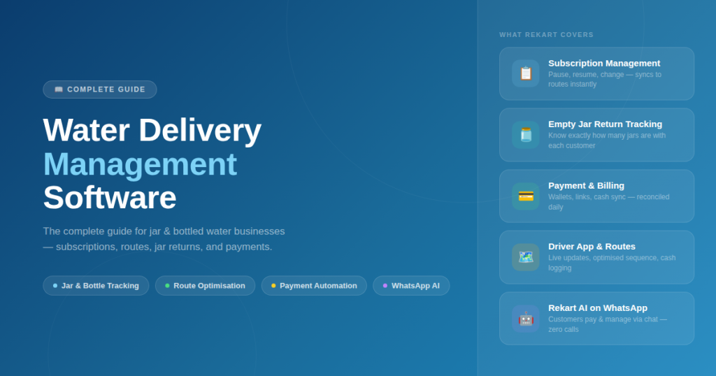 water delivery management software
